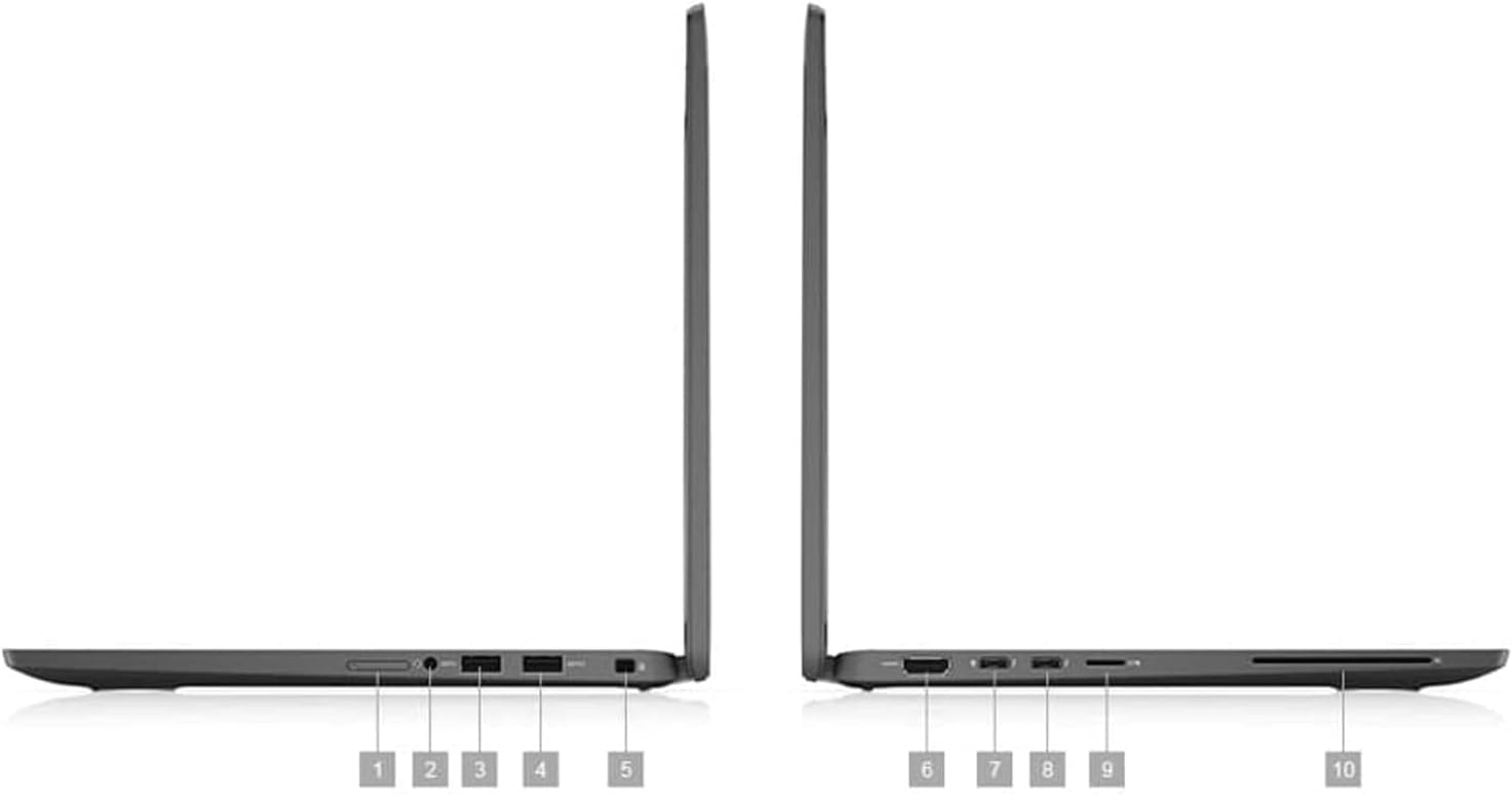Dell Latitude 7410 Laptop | 14' 1920x1080 FHD | Core i7-10610U - 256GB SSD Hard Drive - 16GB RAM | 4 cores @ 4.9 GHz Win 11 Pro Black (Renewed)