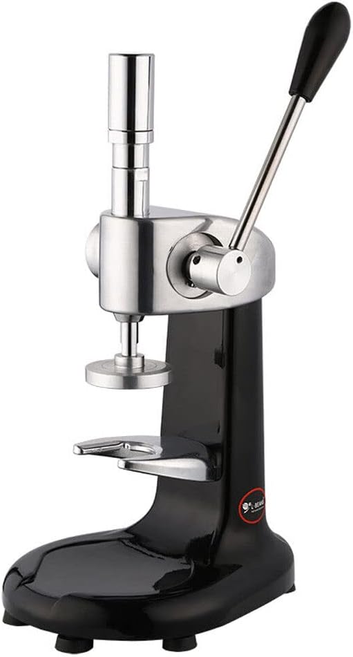 Manual Espresso Tamper Machine, Stainless Steel Coffee Bean Press Professional Barista Quantitative Tamper Tool with 2.28in Tamping Base for Commercial and Home Use,Ergonomic Handle