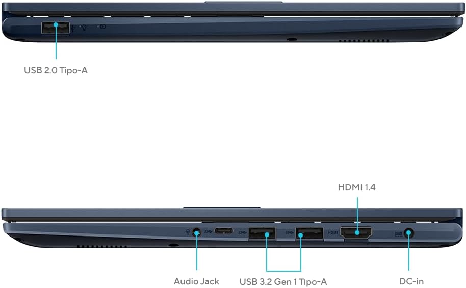 ASUS Vivobook Personal Laptop (2025):14' FHD 1920 x 1080 60Hz • 13th Generation Intel Core i3-1315U • 32 GB RAM • 1 TB SSD • Win11 Pro • Wi-Fi 5 • 720p HD Camera • Intel UHD Graphics