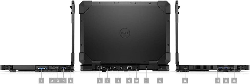 Dell Latitude Rugged 5420 Laptop | 14' 1920x1080 FHD | Core i5-8350U - 256GB SSD Hard Drive - 16GB RAM | 4 cores @ 3.6 GHz Win 11 Pro Black (Renewed)