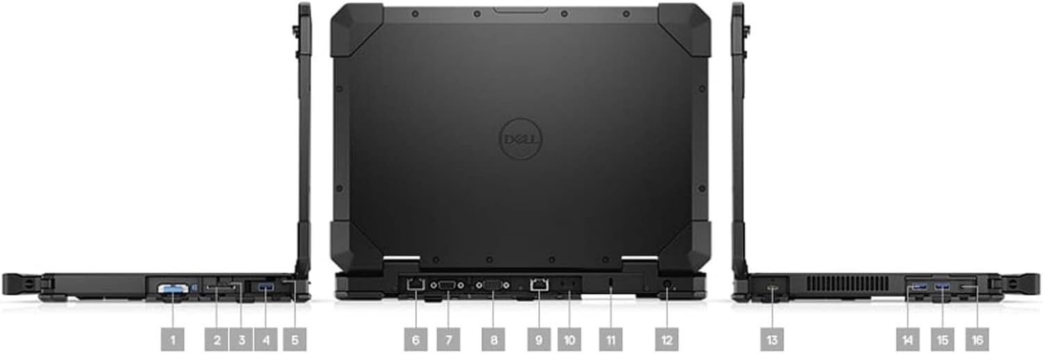 Dell Latitude Rugged 5420 Laptop | 14' 1920x1080 FHD | Core i5-8350U - 256GB SSD Hard Drive - 16GB RAM | 4 cores @ 3.6 GHz Win 11 Pro Black (Renewed)