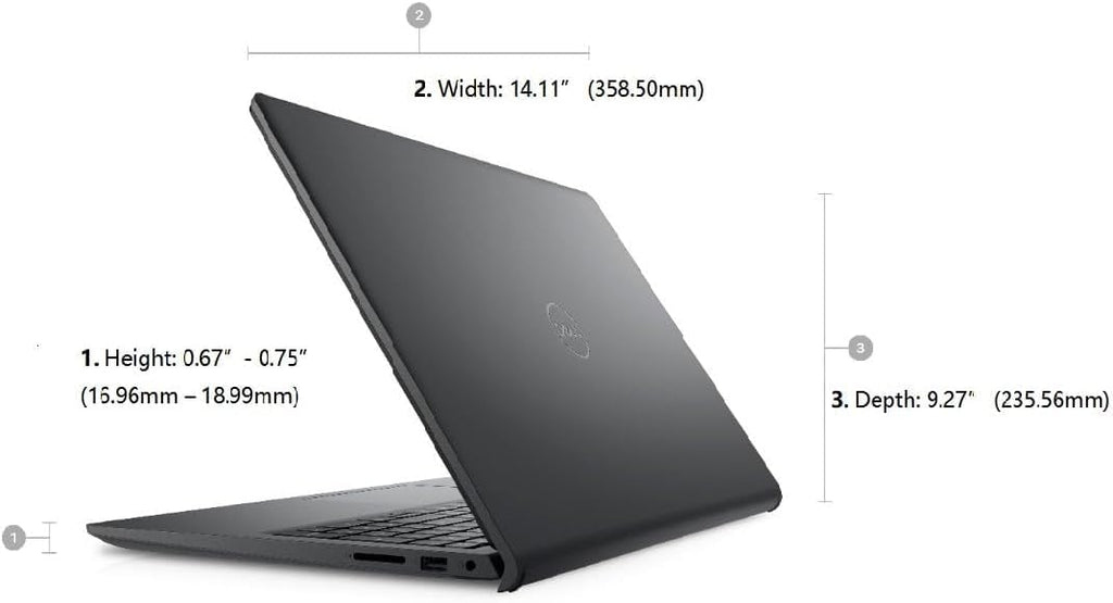 Dell 2023 Inspiron 15 3530 Laptop, 15.6' FHD Touchscreen Display, Intel Core i7-1355U Processor (10 Core), 32GB DDR4 RAM, 1TB SSD, Intel Iris Xe Graphics, Bluetooth, Wifi6, Windows 11 Home, Black