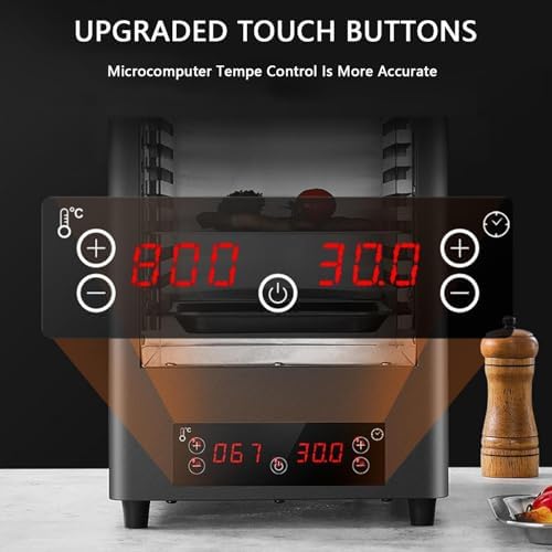 800℃ Electric Steak Broiler, 1700W Indoor Grill with Adjustable Slots, Time and Temperature Control, Stainless Steel Kitchen Appliance, A-220V