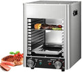 1700W Electric Steak Grill - Indoor Smokeless Broiler, Stainless Steel with 10-Tier Adjustable Rack, Versatile Kitchen Countertop Cooker for BBQ, Toast, Pizza & More