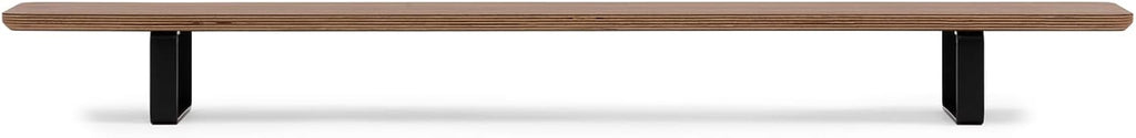 Oakywood Dual Monitor Stand - Handmade in EU - Natural Wood Monitor Stand Riser - Laptop Accessories – 220 lbs (100 kg) Capacity - 41.3'x9' (105x23 cm) – 100% Natural Walnut Veneer