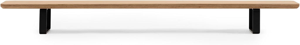 Oakywood Dual Monitor Stand - Handmade in EU - Natural Wood Monitor Stand Riser - Laptop Accessories – 220 lbs (100 kg) Capacity - 41.3'x9' (105x23 cm) – 100% Natural Oak Veneer