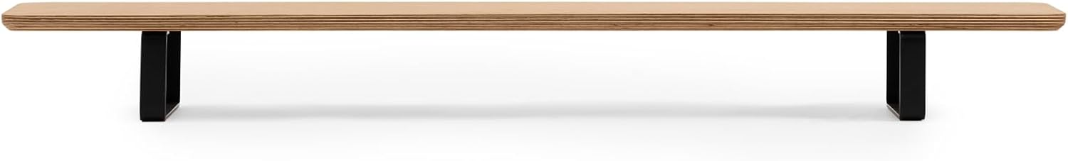 Oakywood Dual Monitor Stand - Handmade in EU - Natural Wood Monitor Stand Riser - Laptop Accessories – 220 lbs (100 kg) Capacity - 41.3'x9' (105x23 cm) – 100% Natural Oak Veneer