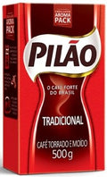 Coffee Rost and Ground - Café Torrado e Moído - Pilao 17.60oz. (500g) - GLUTEN-FREE - (PACK OF 12)