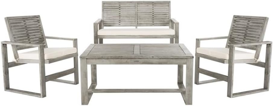 SAFAVIEH Home Collection Hailey Outdoor Living Acacia Patio Set