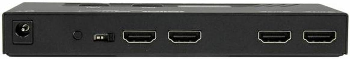 StarTech.com 2x2 HDMI Matrix Switch with Remote - 1080p Automatic & Priority Switcher - Video Wall Auto Selector Splitter Box - Audio Out, TAA (VS222HDQ)
