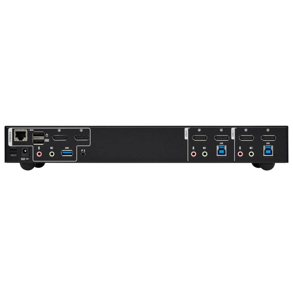 Tripp Lite DisplayPort KVM Switch 2 Monitors 2 Computers, Dual Monitor KVM Switch, UHD 4K@60Hz Video, Two USB 3.2 Gen 1 Ports, 3-Year Warranty (B006-HD2UA2)