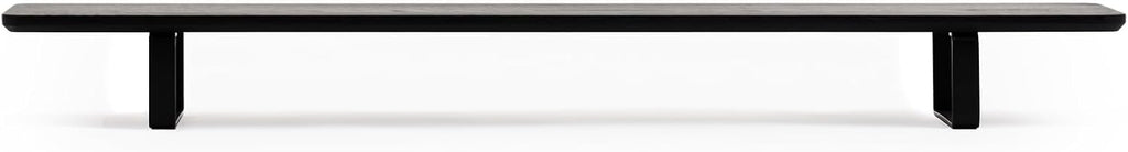 Oakywood Dual Monitor Stand - Handmade in EU - Natural Wood Monitor Stand Riser - Laptop Accessories – 220 lbs (100 kg) Capacity - 41.3'x9' (105x23 cm) – 100% Natural Black Stained Oak