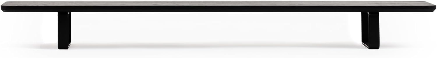 Oakywood Dual Monitor Stand - Handmade in EU - Natural Wood Monitor Stand Riser - Laptop Accessories – 220 lbs (100 kg) Capacity - 41.3'x9' (105x23 cm) – 100% Natural Black Stained Oak