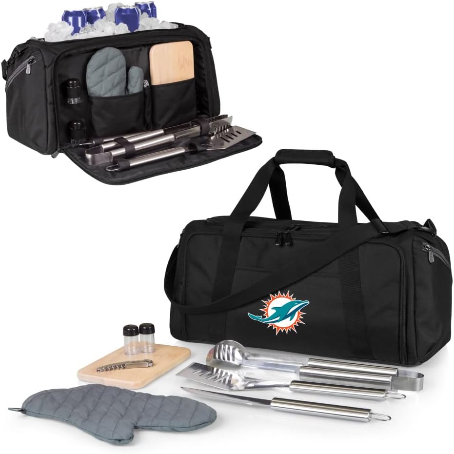 NFL BBQ Kit/Cooler Tote with Barbecue and Picnic Accessories
