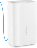 DORTALA 150 Pints Dehumidifier for 7000 Sq.Ft Large Rooms, Basement, Bathroom, Home Dehumidifier with Pump, Drain Hose, 2 Modes, 24H Timer, 2.4 Gal Water Tank, Auto Defrost, White