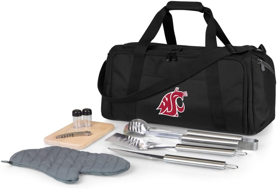 PICNIC TIME NCAA BBQ Kit Cooler Tote with Barbecue & Accessories