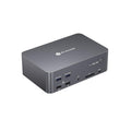 AV Access 8K KVM Switch 3 Monitors 2 Computers, 5 USB Ports, KVM Docking Station Triple Monitor 8K@60Hz/4K@165/144Hz, 2K@144Hz, SD, Audio, Gigabit LAN for Dell HP Desktop with HDMI & DisplayPort