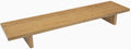 Desky Monitor Stand – Ergonomic Wood Riser for Single or Dual Monitors, Desk Shelf Organizer to Elevate Screen Height – White Oak Hardwood