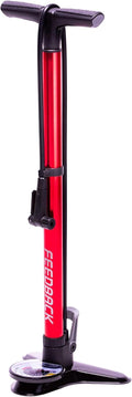 FEEDBACK SPORTS | Pneuma CC Compact Charger Floor Pump | Dual-Function Tubeless Tire Inflator & High-Pressure Floor Pump with Concealed Air Tank, Oversized Gauge & Accessory Storage