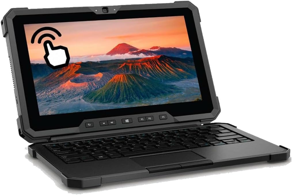 Dell Latitude 7212 Rugged Extreme Laptop, 11.6' FHD(1920X1080) Touchscreen Tablet, Core i5-7300, 512GB SSD, 8GB RAM, Military Computer with Backlit Keyboard, Windows 11 pro (Renewed)