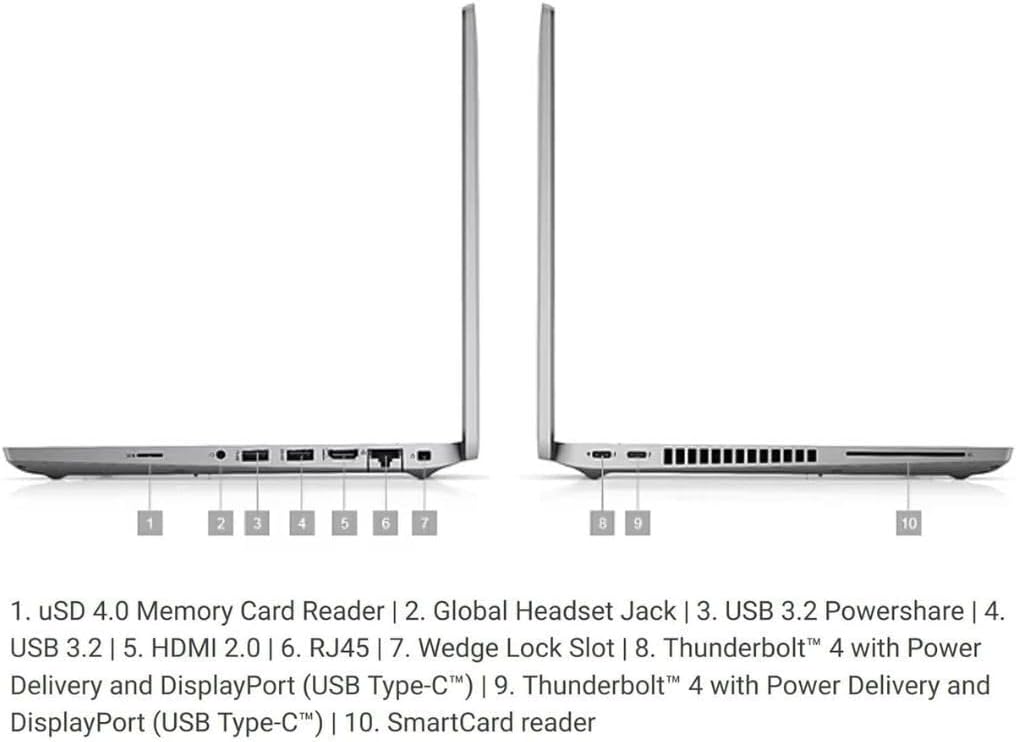 Dell Latitude 5420 Business Laptop Intel Core i7-1185G7 32GB RAM 512GB SSD 14-Inch Full HD Display Thunderbolt 4 Windows 11 Pro (Renewed)