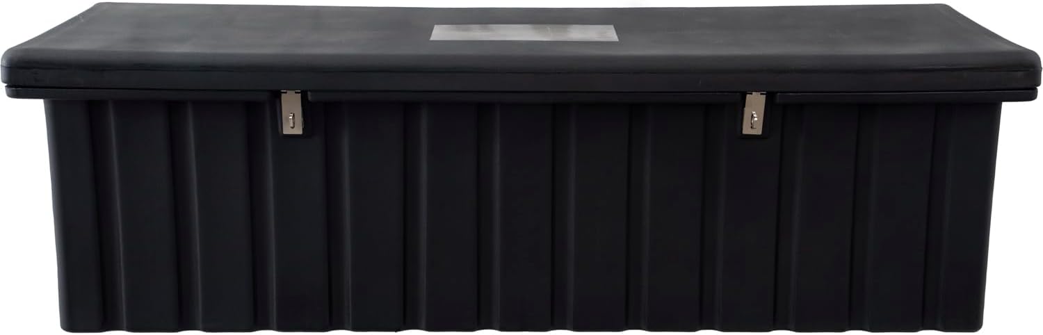 Buyers Products 1712260 Black Poly All-Purpose Storage Chest , 18.8 cu. ft, Made In The USA, Dent-Resistant Lockable Storage Box for Truck, Trailer, Dock, or Deck, High-Density Polyethylene