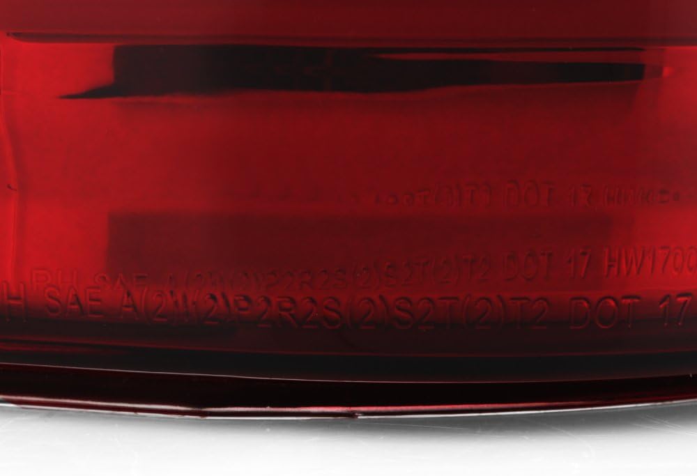 AKKON - For 2017-19 Ford F250/F350 Superduty Full LED Tube Rear Lamps Tail Lights - Chrome Housing & Red Clear Lens