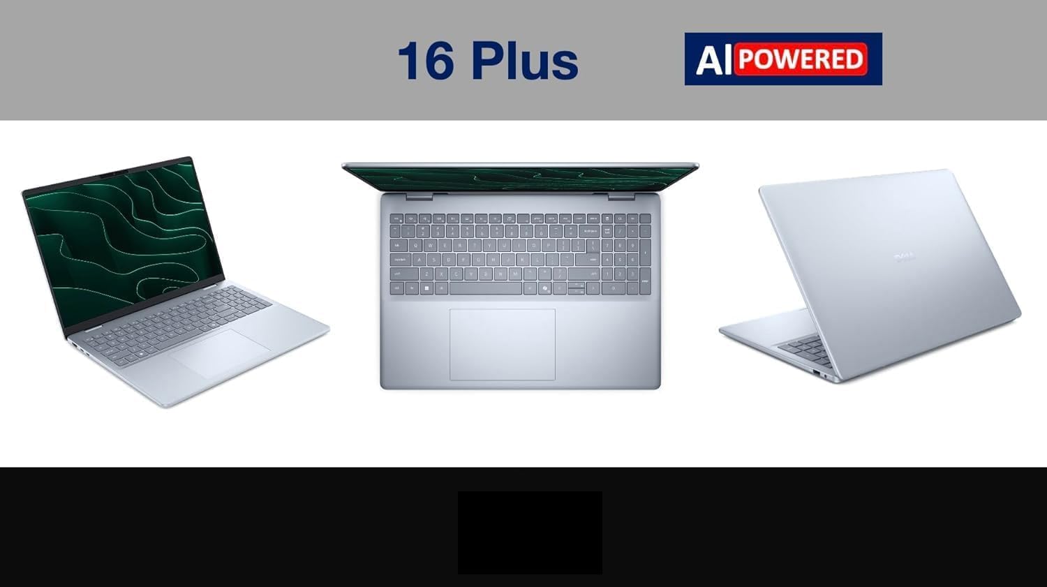 Dell 16 Plus DB16255 AI Business Laptop 16.0' Touchscreen FHD+ Display (AMD Ryzen AI 7 350, 16GB LPDDR5X, 1TB M.2 PCIe SSD, AMD Radeon 860M, Fingerprint, BT 5.4, Backlit, WiFi 7 Win 11 Pro)