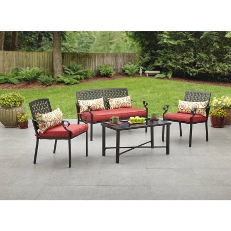 Alexandria Crossing 4-Piece Outdoor Conversation Set, Seats 4