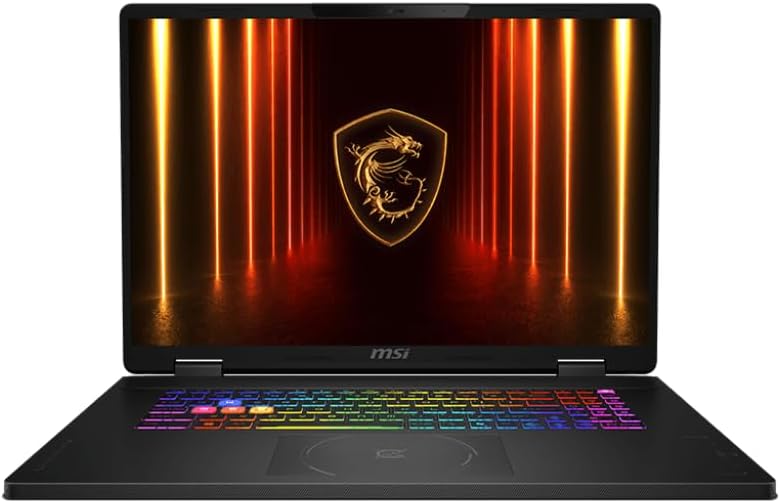 msi 2025 Crosshair 18' WQXGA IPS Laptop 24-Core Intel Core Ultra 9 275HX NVIDIA GeForce RTX 5070 48GB DDR5 1TB SSD Thunderbolt 4 USB-C WiFi AX RJ-45 BT Webcam HDMI2.1 RGB Backlit KB Windows 11 Pro