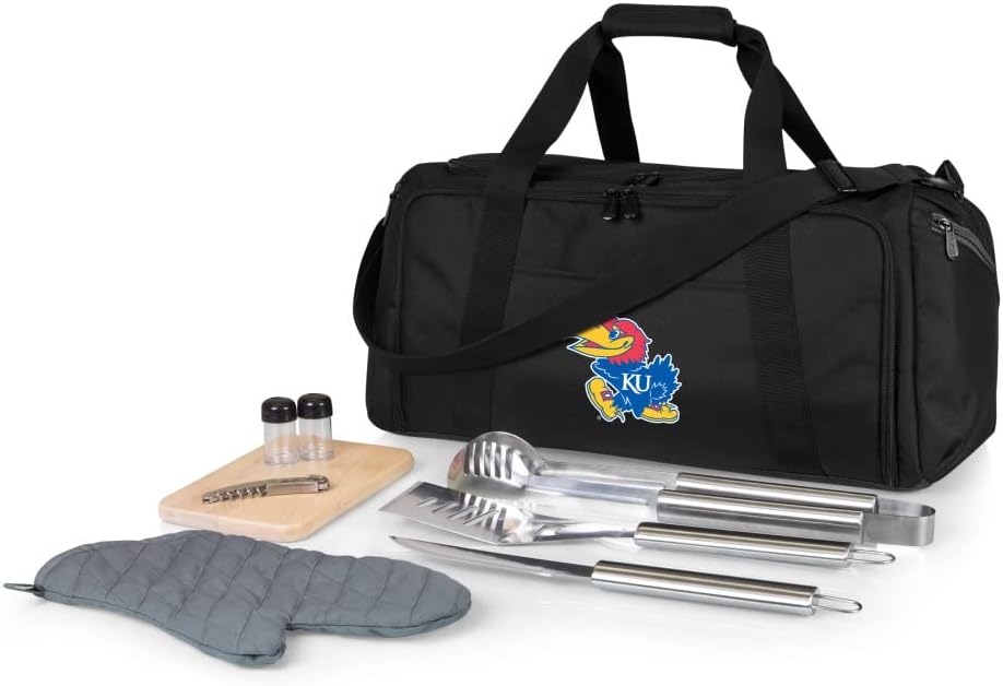 PICNIC TIME NCAA BBQ Kit Cooler Tote with Barbecue & Accessories