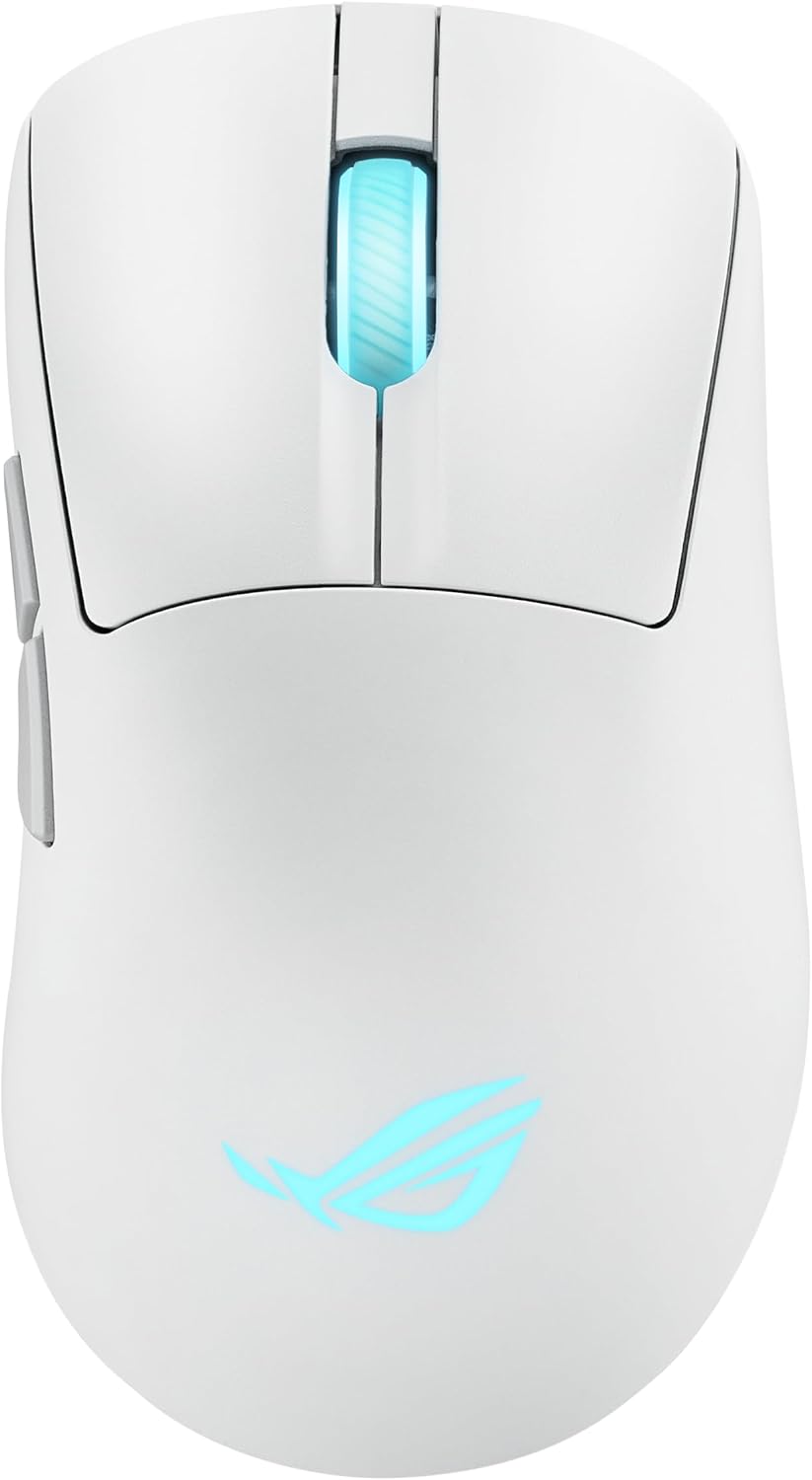 ASUS ROG Keris II Origin Wireless Gaming Mouse – Right-Handed Ergonomic, 65g, Tri-Mode Connectivity, 42K DPI, up to 127Hr Battery, Web-Based Configuration, PC/Mac Support