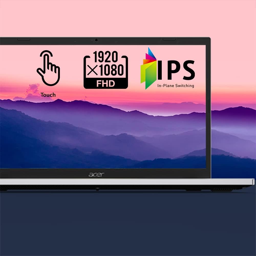 acer Aspire 3 A315-24PT-R0UX Slim Laptop, 15.6' Full HD IPS Touch Display, AMD Ryzen 5 7520U Quad-Core Processor, AMD Radeon Graphics, 16GB LPDDR5, 512GB NVMe SSD, Wi-Fi 6, Windows 11 Home