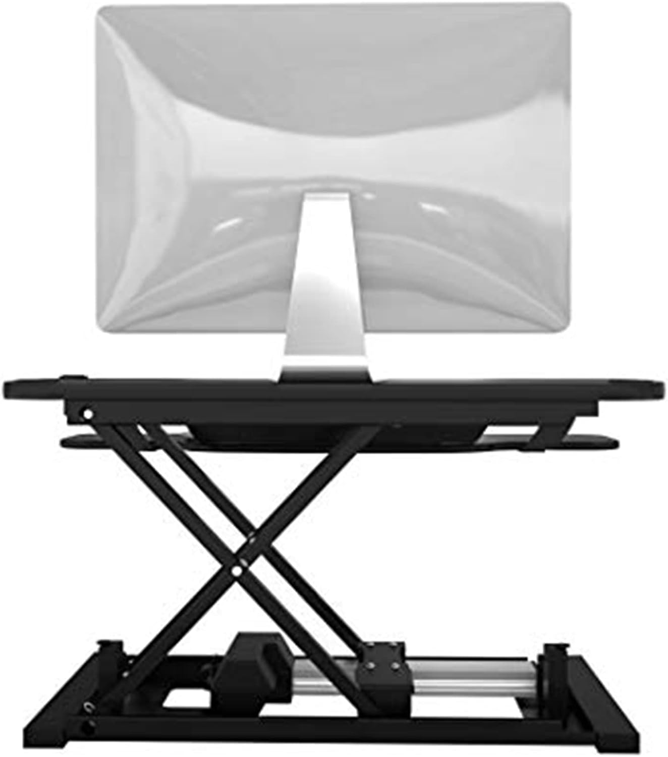 VERSADESK Electric Standing Desk Converter, 48 Inch PowerPro Height-Adjustable Sit Stand Desktop Riser, Keyboard Tray, USB Charging Port, 48' W X 24' D, Black