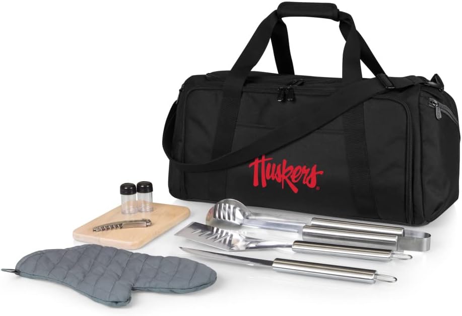PICNIC TIME NCAA BBQ Kit Cooler Tote with Barbecue & Accessories