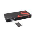 SIIG 4-Port 4K HDMI KVM Switch Multiviewer - 4 in 2 out, 4K@60Hz, Quad Viewer, USB Keyboard/Mouse, 2x USB-A 3.2 Gen 1, 2x USB 1.1, Mic in, Stereo Out, RS-232, Hotkeys, IR remote control, TAA Compliant
