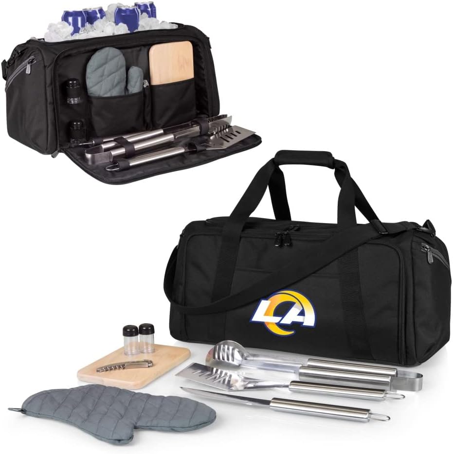 NFL BBQ Kit/Cooler Tote with Barbecue and Picnic Accessories