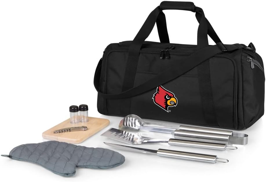 PICNIC TIME NCAA BBQ Kit Cooler Tote with Barbecue & Accessories