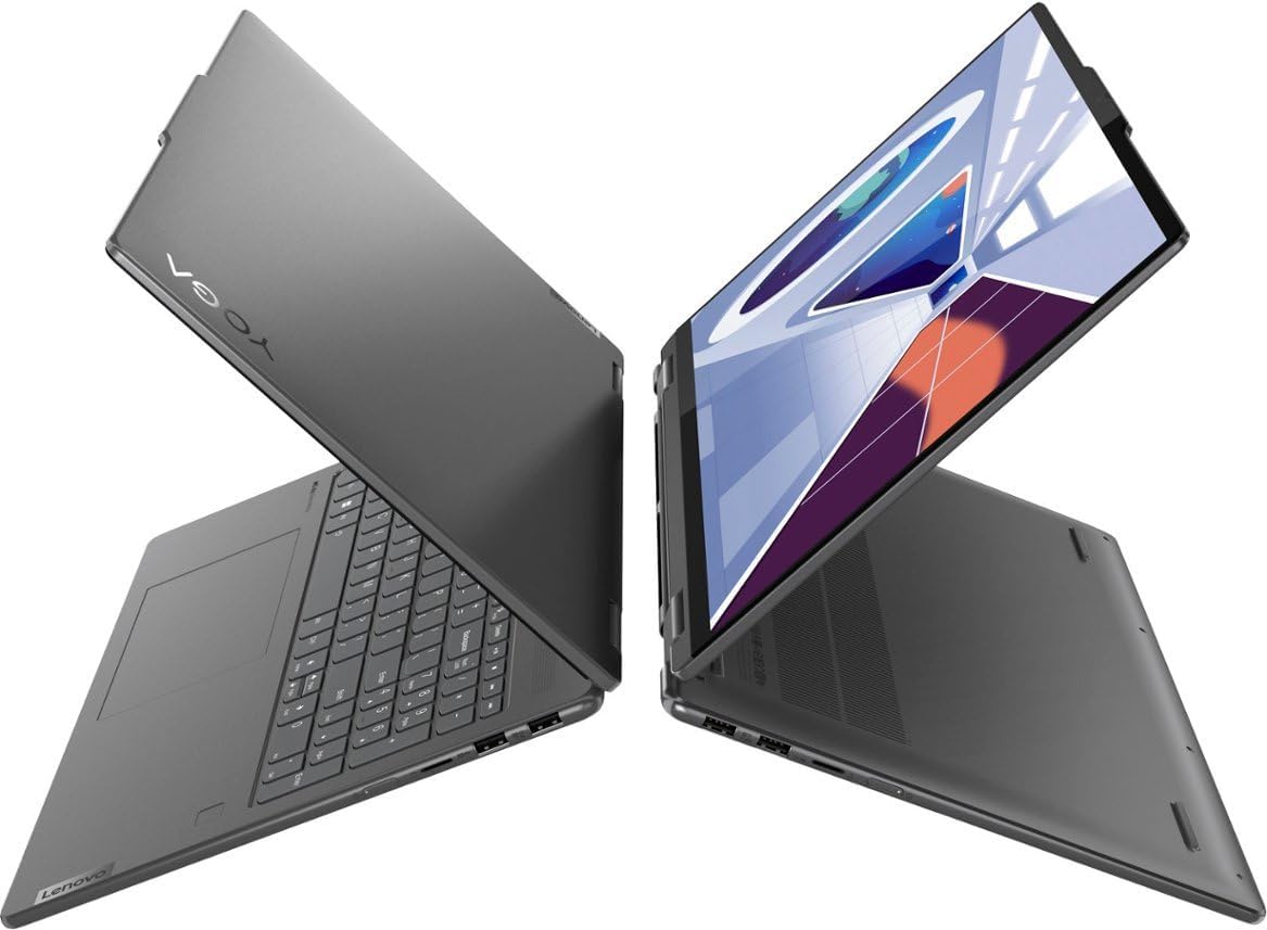 Lenovo 2023 Yoga 7i 16' 2-in-1 Touchscreen Laptop, 13th Intel Evo Platform 10-Core i7-1355U, 16GB LPDDR5 RAM, 1TB SSD, Intel Iris Xe Graphics, Backlit KB, FP, 1080p IR Webcam, Win11 Home
