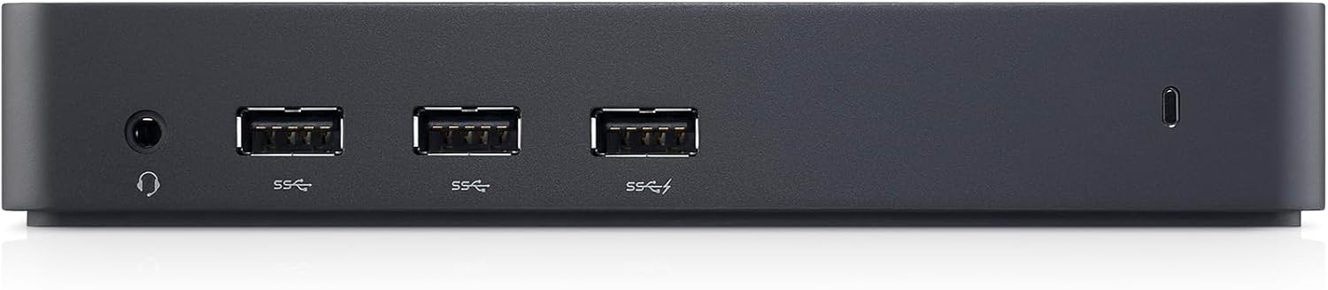 Dell USB 3.0 Ultra HD/4K Triple Display Docking Station (D3100), Black