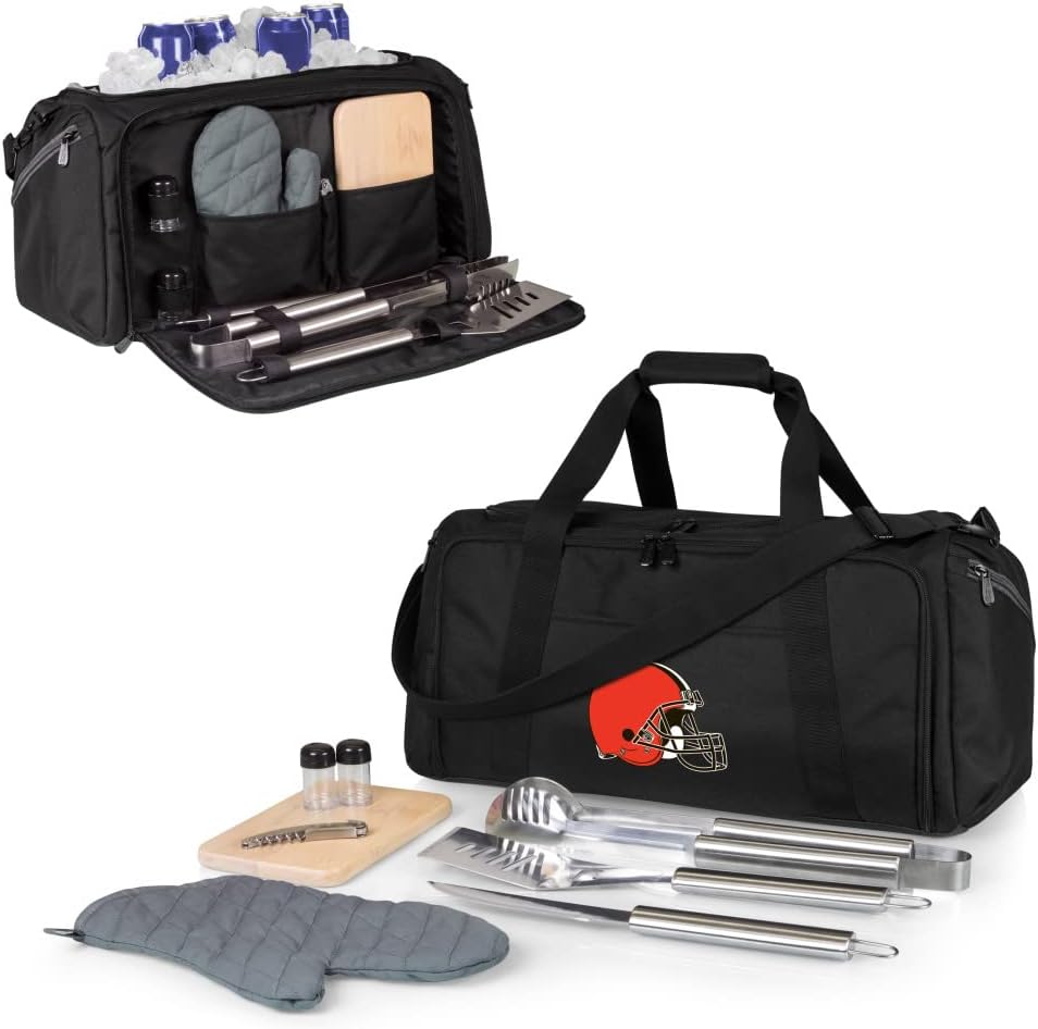 NFL BBQ Kit/Cooler Tote with Barbecue and Picnic Accessories