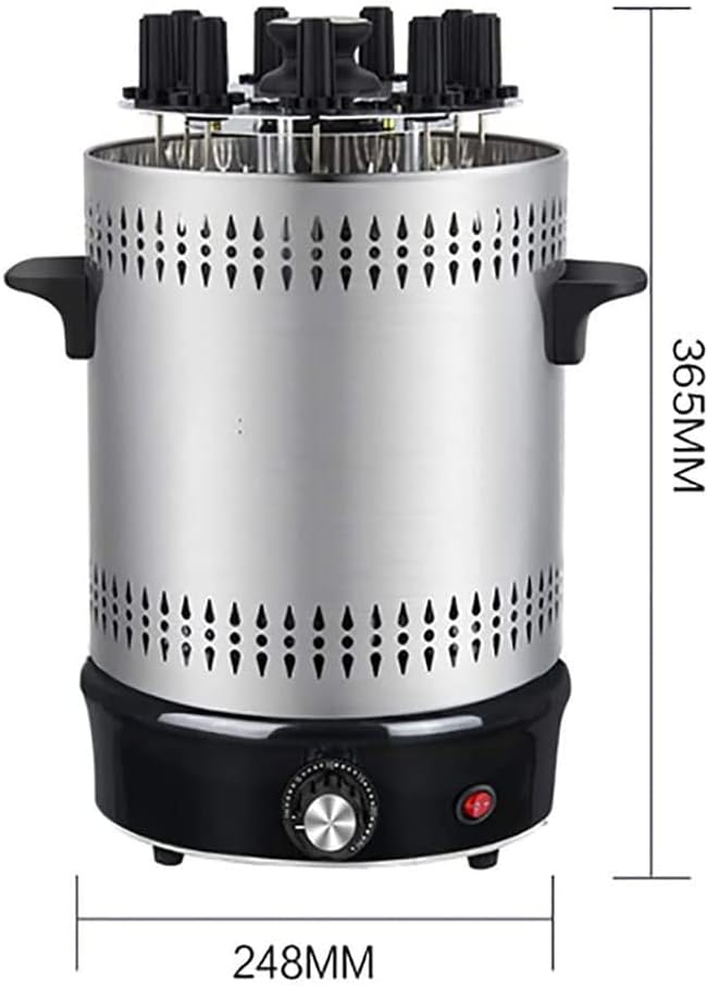 Electric Oven Hanging Oven Skewer Machine, Household Automatic Rotating Smokeless Barbecue Grill Non-Stick Stainless Steel Barbecue Grill, Easy to Clean,9 Strings