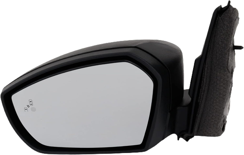 Kool Vue Driver Side Power Non-Heated Mirror for Ford Escape 2017-2019 With Blind Spot Monitor; Without Signal Light, Memory & Puddle Lamp Textured