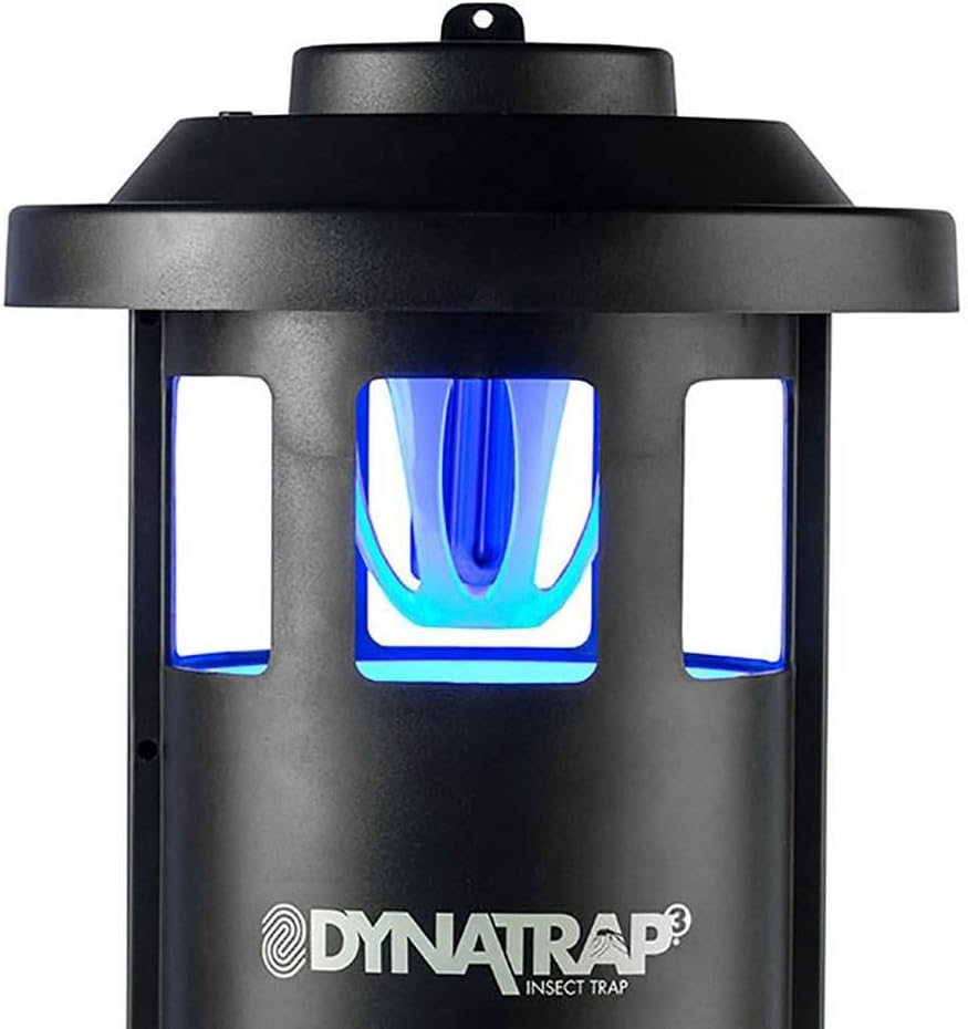 DynaTrap DT1750 Mosquito & Flying Insect Trap – Kills Mosquitoes, Flies, Wasps, Gnats, & Other Flying Insects – Protects up to 3/4 Acre, Black
