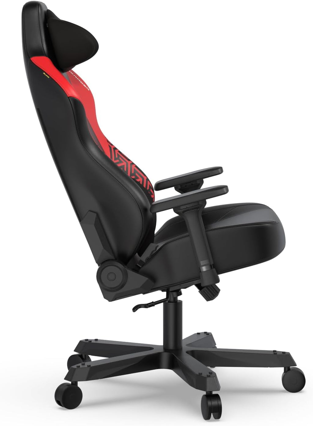 DXRacer Tank XXL Ergonomic Video Gaming Chair for Adults, Office Reclining Computer Chair with Magnetic Head Pillow and Lumbar Support, Racing Style Height Adjustable (EPU Leatherette, Black Red)
