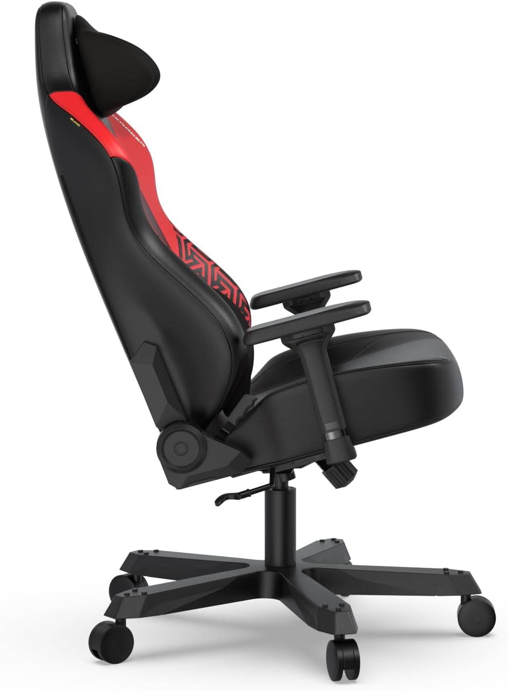 DXRacer Tank XXL Ergonomic Video Gaming Chair for Adults, Office Reclining Computer Chair with Magnetic Head Pillow and Lumbar Support, Racing Style Height Adjustable (EPU Leatherette, Black Red)