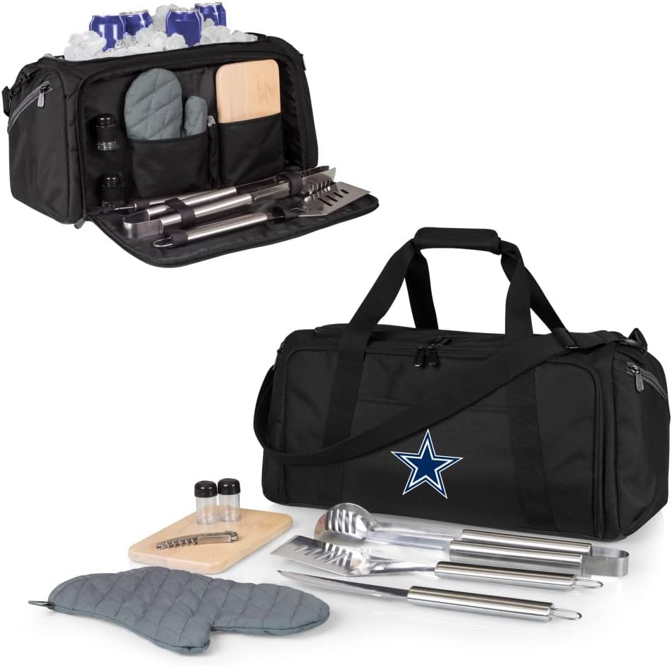 NFL BBQ Kit/Cooler Tote with Barbecue and Picnic Accessories
