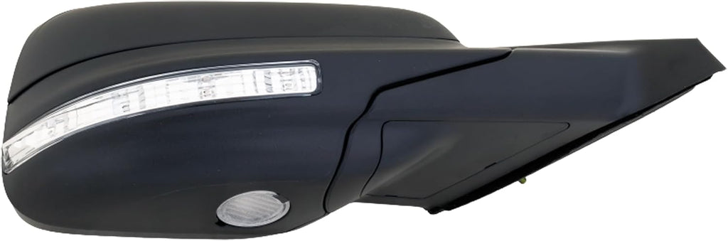 Kool Vue Passenger Side Power Heated Mirror for Ford Explorer 2011-2015 Power Fold With Signal Light, Blind Spot Monitor, Memory & Puddle Lamp Paintable