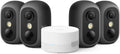 eufy Security eufyCam C35 4-Cam Kit, Wireless Security Indoor/Outdoor Camera, Magnetic Mount, Color Night Vision, Local Storage, No Subscription, IP67, Solar Panel Compatible, Build-in 8GB, Black