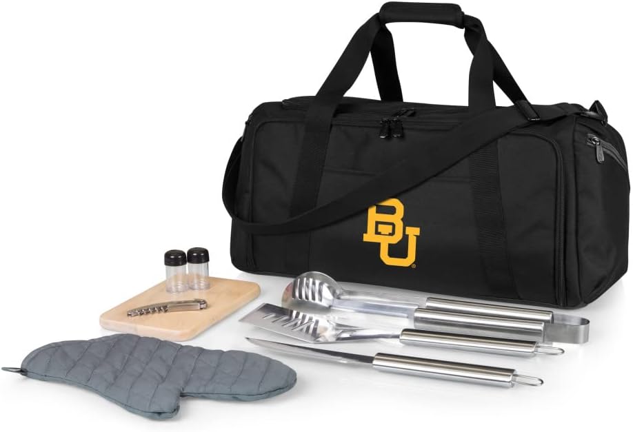 PICNIC TIME NCAA BBQ Kit Cooler Tote with Barbecue & Accessories